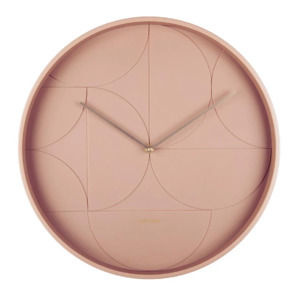 Karlsson: Karlsson Echelon Wall Clock - Faded Pink