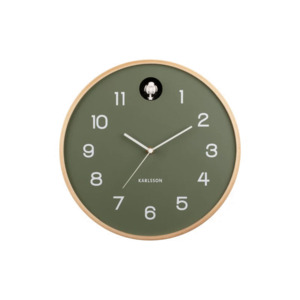 Karlsson Natural Cuckoo Clock - Jungle Green