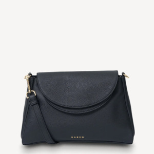 Saben: Saben Beckett Shoulder Bag - Black Luxe
