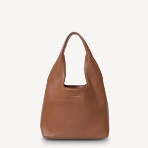 Saben: Saben Kiki Shoulder Bag - Tan Lightly Milled