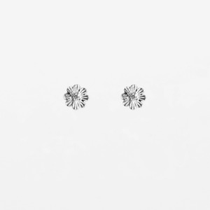 Stella Gemma: Stella + Gemma Earrings  Baby Flower - Silver