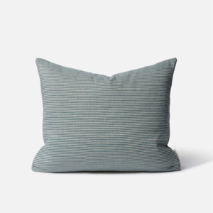 Cushions: Citta Reversible Pinstripe Cushion Cover - Cod/Coconut 50x40