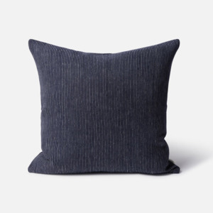 Citta Fine Striped Linen Cushion Cover - Night