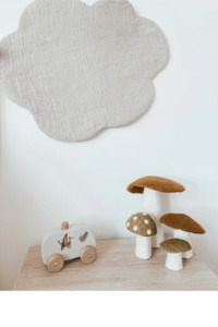 Muskhane Cloud Pinboard - Felt & Bamboo 45x35cm