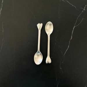 Cuttlery: Nel Lusso Heart Teaspoon - Silver