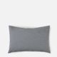 Citta Gingham Organic Cotton Pillowcase Pair - Navy 76x50cm