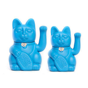 Living: Diminuto Cielo Luckycat Smurf Decorative Tabletop Object