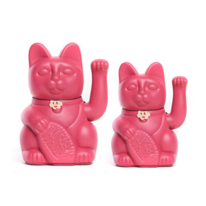 Diminuto Cielo Luckycat Red Violet Decorative Tabletop Object