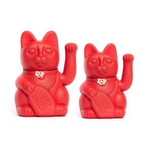 Diminuto Cielo Luckycat Strawberry Red Decorative Tabletop Object