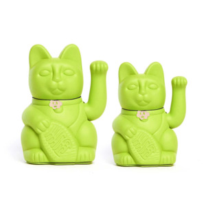 Living: Diminuto Cielo Luckycat Green Mojito Decorative Tabletop Object