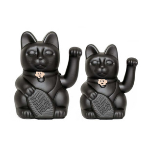 Living: Diminuto Cielo Black Fortune Luckycat Decorative Tabletop Object