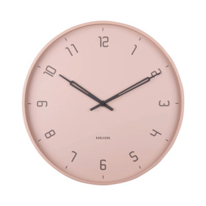 Kitchen: Karlsson Stark Wall Clock - Faded Pink