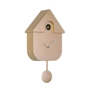 Kitchen: Karlsson Modern Cuckoo Clock - Metallic Rose Gold