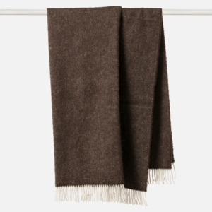 Shorts: Citta Wool Throw - Cocoa 130x180cm