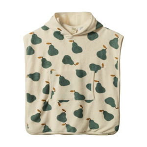Nature Baby: Nature Baby Poncho Towel - Pear Print