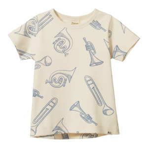 Nature Baby: Nature Baby River Tee - Jazz Natural Print