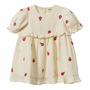 Nature Baby Valentina Dress - Red Flora