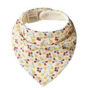 Child Baby: Nature Baby Triangle Bib  Kitchen Garden Print