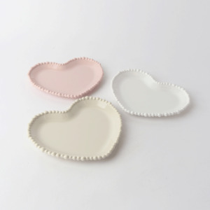 Le Forge Melamine Pearl Heart Plate 20cm