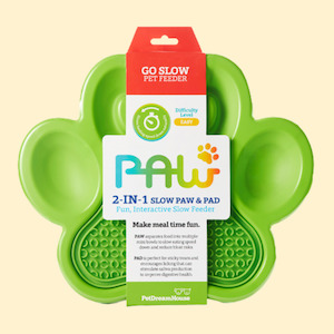 Lickimats: Scoop Store: PAW 2-in-1 Slow Feeder & LickPad Green