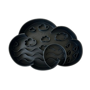 Ice Cream: Cloud Slow Feeder Bowl | Blackberry