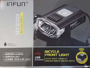 Accessories Electrical: INFUN GT200 Rechargeable Front Light