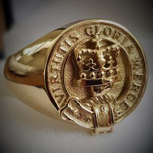 Robertson Clan Crest Signet Ring