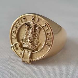 MacLachlan Clan Crest Signet Ring