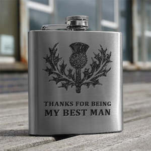 Weddings: "Best Man" Hip Flask