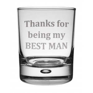 Weddings: "Best Man" Whisky Glasses