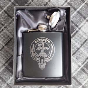 Clearance Miscellaneous: McEwan Clan Crest Flask (clearance)