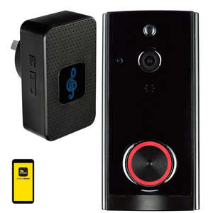 Smart Control Home Automation: SMART DOORBELL & CHIME BLACK SERIES II - BLACK