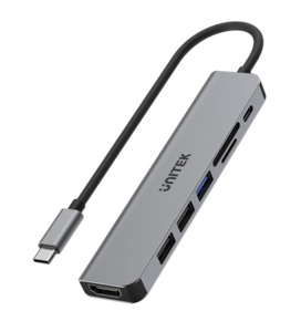 Unitek 7-In-1 Multi-Port Hub With USB-C Connector