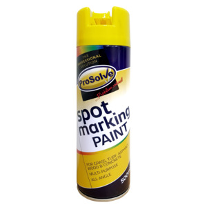 Aerosols: Hi-Viz Yellow Marker Paint 500ml All Angle Aerosol