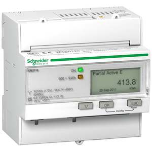 Metering: Schneider iEM3110 energy meter - 63 A - 1 pulse O - MID