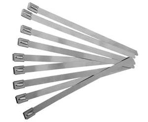 Cable Tie: Cabac Cable Tie Stainless Steel 316 Premium Heavy Duty 200 x 7.9mm 50 Box