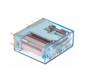 Switching Relays: FINDER Relay 8A DPDT Base or PCB Mounting 24VDC