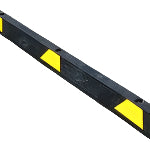 Barrier Protection: Vanguard Rubber Wheel Stop 1650mm - Black/Yellow