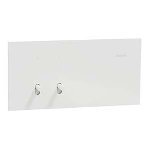 Clipsal Solis T Switch Horiz 2G 10AX White Ceramic