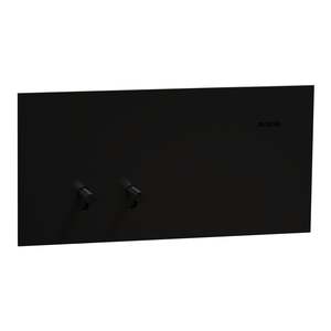Clipsal Solis T Switch Horiz 2G 10AX Ebony Aluminium