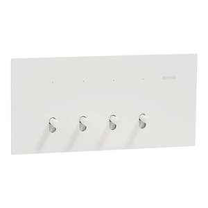 Clipsal Solis T Switch Horiz 4G 10AX White Ceramic