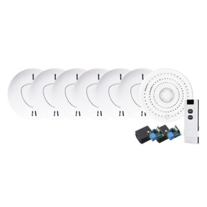 Security And Fire: Arrowhead Smoke Detector Wireless Kit 6x Smoke