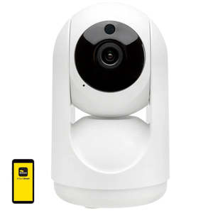 Smart Control Home Automation: Brilliant Smart Spin Wifi 1080P Pan & Tilt Camera - White