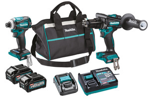 Batteries And Charging: Makita XGT 40V 2PC TD001+HP001 4Ah Box KIT