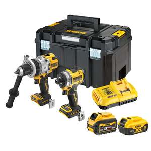 Dewalt 18V XR Premium 2 Piece Kit - 5.0Ah