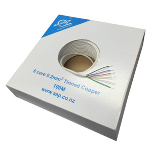 Arrowhead 6 CORE 0.2 Tinned Copper /Box Centre Pull 100m rolls
