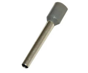 Crimping: Cabac Bootlace Ferrule Pin 2.5mm Grey 18mm Pin Halogen Free 100pc