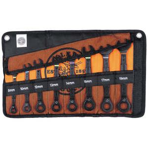 Klein 69408MG 8pc Ratcheting Combo Wrench Set - Metric