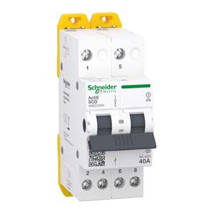 Schneider Electric Acti9 iSSW Changeover Switch I-O-II 2P 40A
