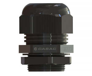 Cabac GN20S Standard Nylon 6 Black Gland M20 Cable OD 10-14mm